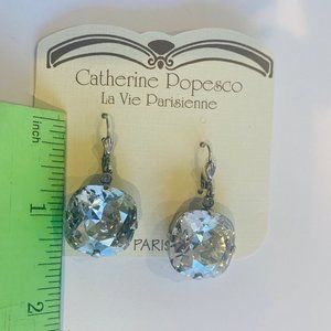 NWT Catherine Popesco Drop Crystal Earrings